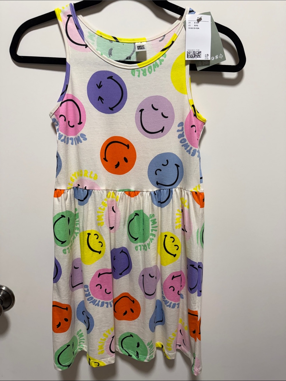 ✨NEW✨H & M Smiley World Collab Print Sleeveless Dress - Multicolor